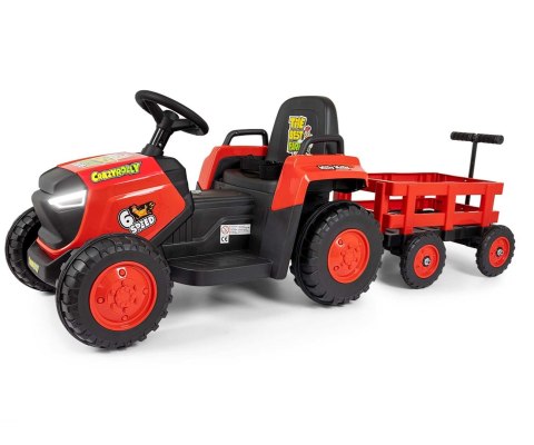 Traktor na akumulator z przyczepką Milly Mally ROLLY 12 V – pilot, światła LED i panel audio