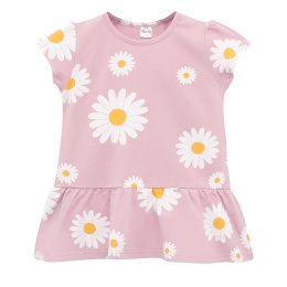 Tunika różowa w stokrotki DAISY 74-122