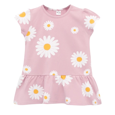 Tunika różowa w stokrotki DAISY 74-122