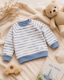 Bluza dziecięca Marynarskie Paski – ecru 68-104