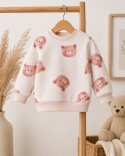 Bluza dziecięca w misie – ecru 68-98