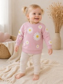 Bluza różowa w stokrotki DAISY
