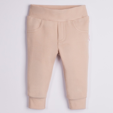 Komplet do chrztu dla chłopca beżowy: body, spodnie, bluza, czapka