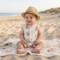 Muślinowy rampers dla niemowlaka - Misie 68-74
