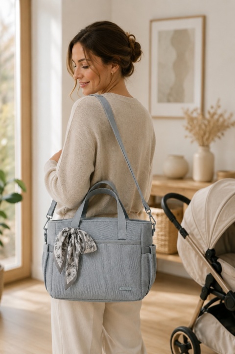 Torba dla mamy i do wózka Babyono CARMEN ECO - szara