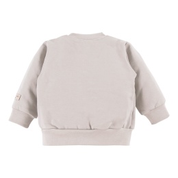Bluza jasna beżowa dla chłopca bez kaptura Simply Comfy 62-104