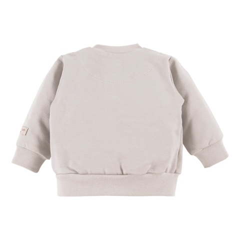 Bluza jasna beżowa dla chłopca rozpinana Simply Comfy 62-104