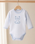 Body niebieskie w paski z misiem Big Bear 74-86