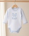Body niebieskie w paski z misiem Big Bear 74-86