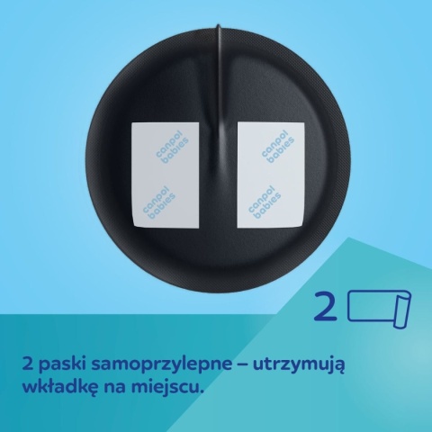 Ultrachłonne wkładki laktacyjne 3D Canpol - czarne 60szt.