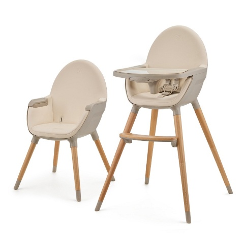 Krzesełko do karmienia 2w1 Kinderkraft FINI 2 - beżowe (beige)