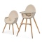 Krzesełko do karmienia 2w1 Kinderkraft FINI 2 - beżowe (beige)