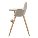 Krzesełko do karmienia 2w1 Kinderkraft FINI 2 - beżowe (beige)