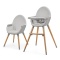 Krzesełko do karmienia 2w1 Kinderkraft FINI 2 - szare (grey)