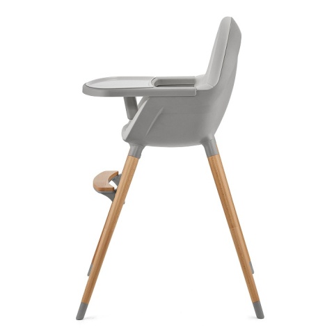 Krzesełko do karmienia 2w1 Kinderkraft FINI 2 - szare (grey)