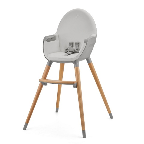 Krzesełko do karmienia 2w1 Kinderkraft FINI 2 - szare (grey)