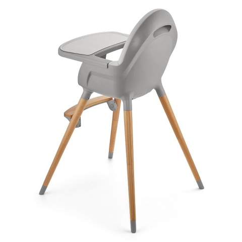Krzesełko do karmienia 2w1 Kinderkraft FINI 2 - szare (grey)