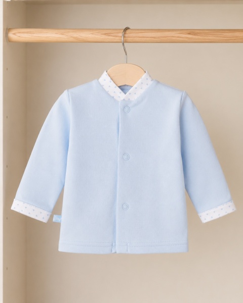 Kaftanik niemowlęcy Newborn - niebieski 46-62