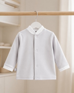 Kaftanik niemowlęcy Newborn - szary 46-62