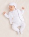 Komplet do chrztu dla chłopca biały: body, spodnie, bluza, czapka