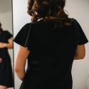 Koszula ciążowa i do karmienia LINDA cała rozpinana - czarna