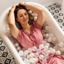 Koszula ciążowa i do karmienia LINDA różowa w serduszka