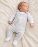 Śpiochy dla noworodka szare - kolekcja Newborn 46-62