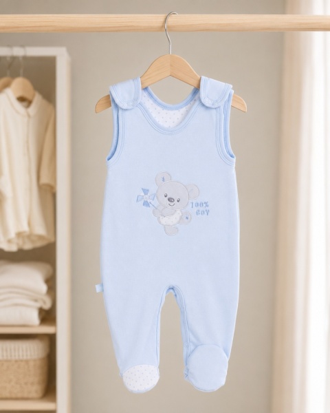 Śpiochy śpioszki niebieskie Newborn 46-62