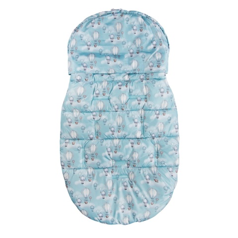 Śpiworek do wózka zimowy turkusowy w balony