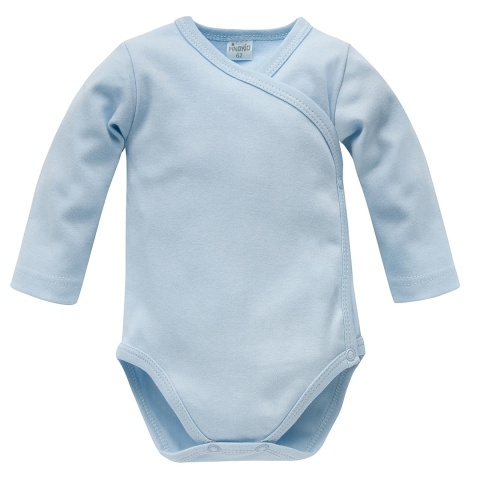 Body kopertowe bawełniane basic - niebieskie 50-68