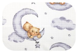 Pielucha tetrowa z nadrukiem 70x80cm - opakowanie 5szt. - MISIU KSIĄŻKA KSIĘŻYC 0497