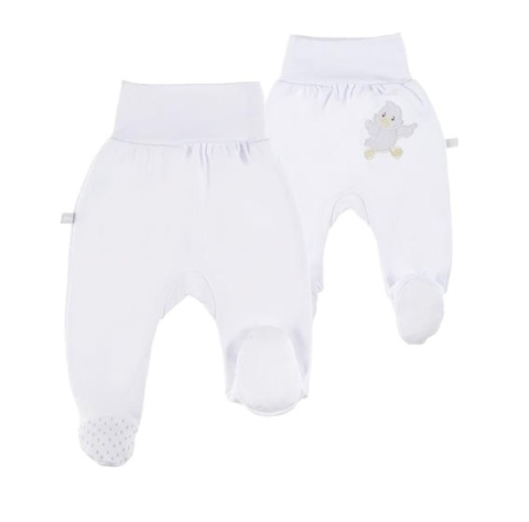 Komplet niemowlęcy Newborn biały - body, półśpiochy