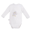 Komplet niemowlęcy Newborn biały - body, półśpiochy