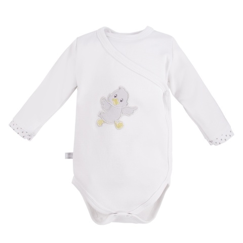 Komplet niemowlęcy Newborn biały - body, półśpiochy