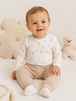 Komplet niemowlęcy body + spodnie Misie 62-92