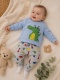 Komplet niemowlęcy z krokodylem – bluza + spodnie 86