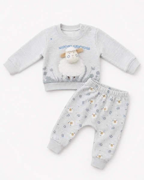 Komplet niemowlęcy z owieczką „Sweet Dreams” – bluza + spodnie 68