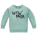 Zielona bluza z napisem "Let's rock" 62-140