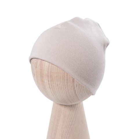 Czapka merino baby - beżowa