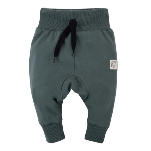 Lekkie spodnie dziecięce baggy zielone Le Tigre