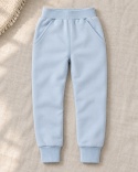 Niebieskie spodnie dresowe (babyblue) "Lovely Day" 62-140