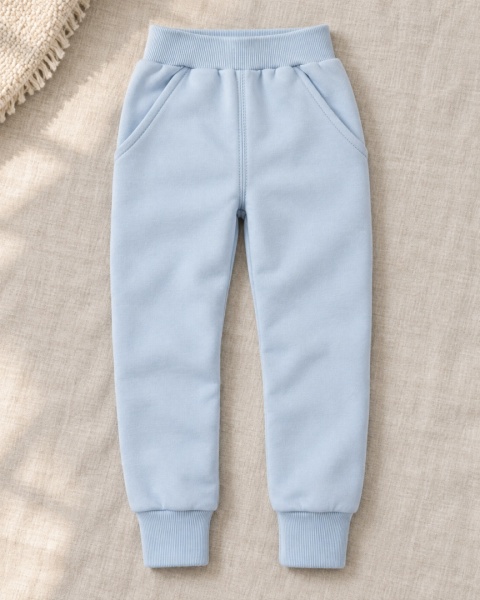 Niebieskie spodnie dresowe (babyblue) "Lovely Day" 62-140