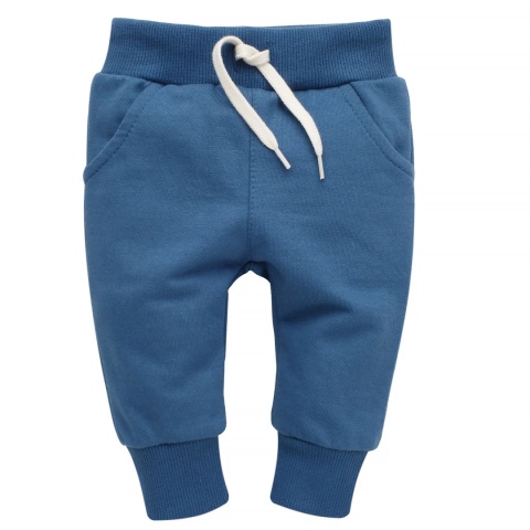 Niebieskie spodnie dresowe ze sznurkami dla chłopca "Sailor" 62-140