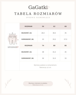 Spodnie dla dziewczynki, różowe prążek 56-80