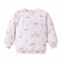 Bluza dresowa dla dziewczynki ecru w sarenki 68-128