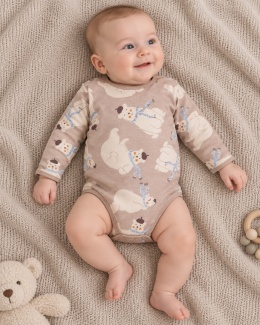 Body beżowe z misiami Beary Cool 74-98