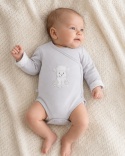 Body kopertowe dla noworodka szare - kolekcja Newborn 46-62