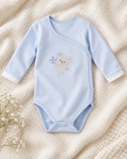 Body kopertowe niebieskie z koalą NEWBORN 46-62