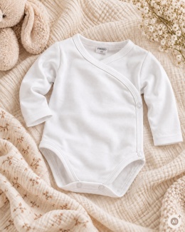 Body kopertowe bawełniane basic - białe 44-68