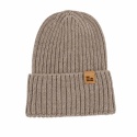 Czapka dziecięca zimowa 100% wełna merino Eevi - beżowa